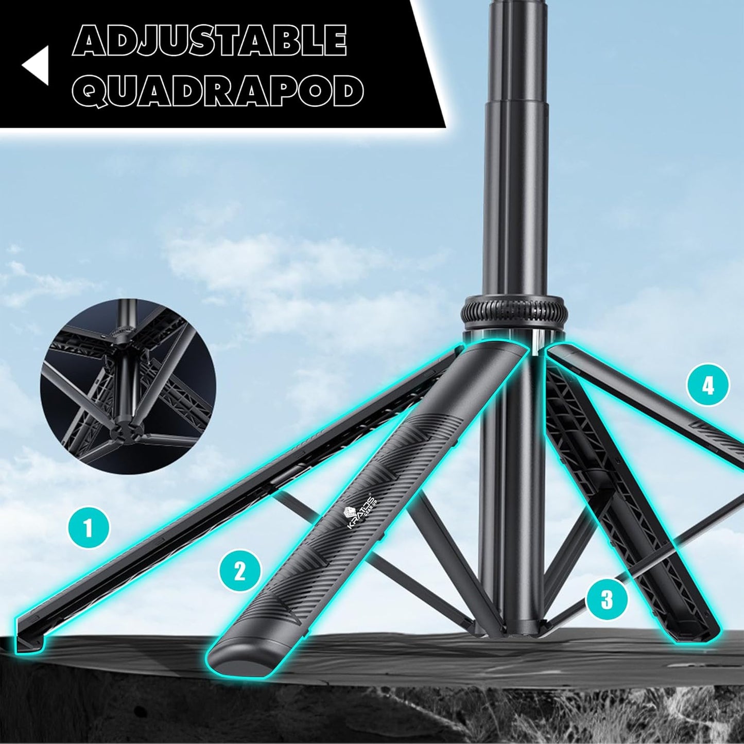 Selfie Stick Tripod with Ai Sensor
