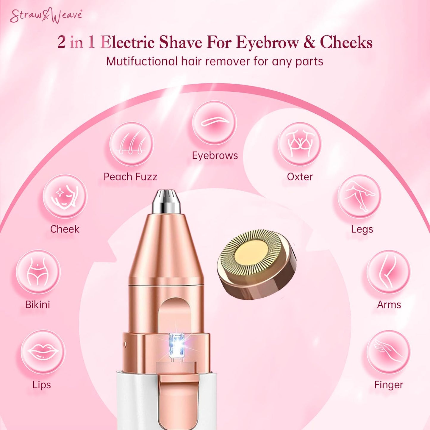 Facial Hair Removal  & Eyebrow Trimmer Machine