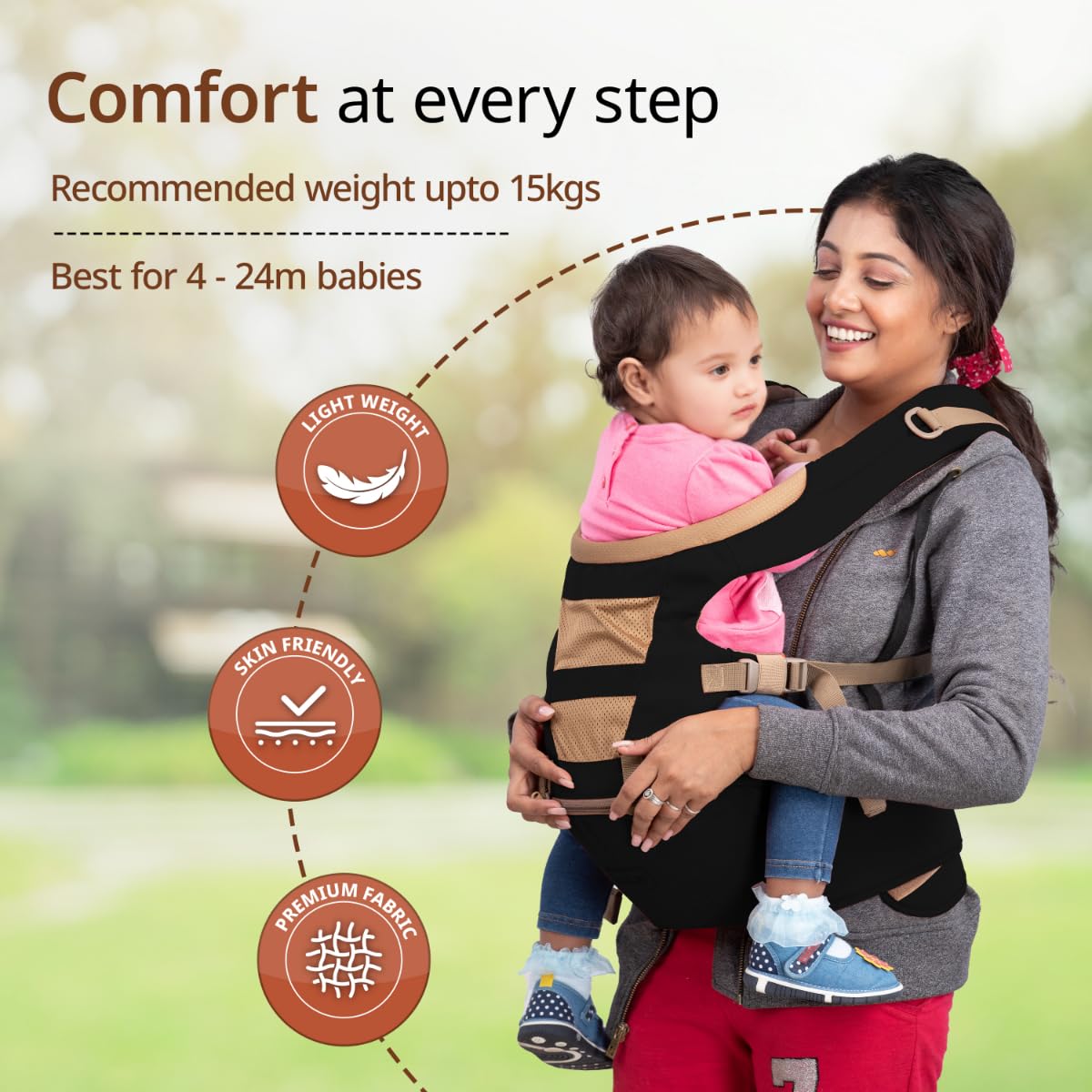 Adjustable New-Born to Toddler Carrier