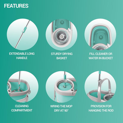 Stainless Steel Wringer Spin Mop