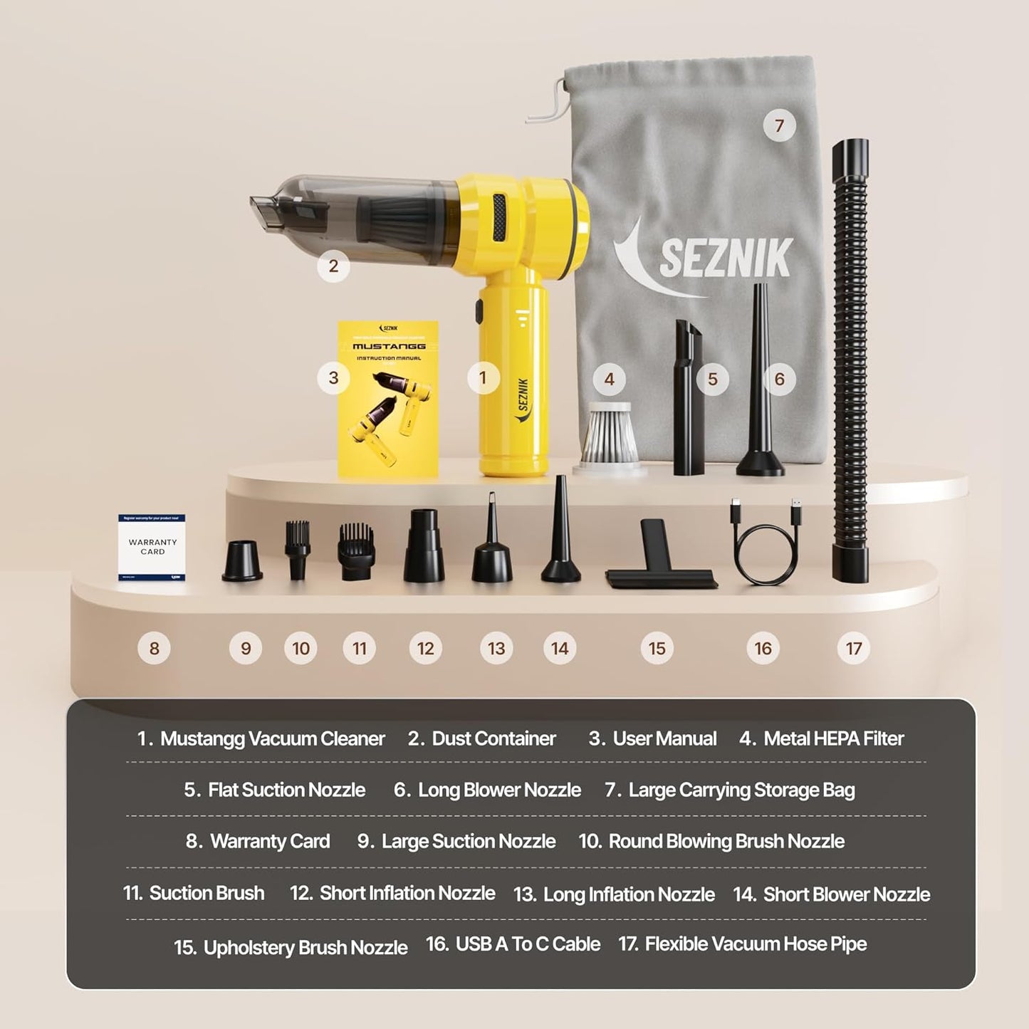 Rechargeable Vacuum Cleaner & Blower