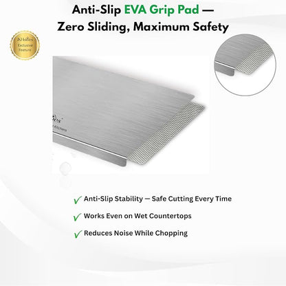 Stainless Steel Chopping Board (35X31Cm)