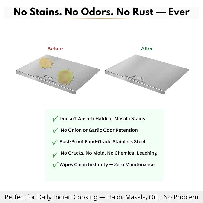 Stainless Steel Chopping Board (35X31Cm)
