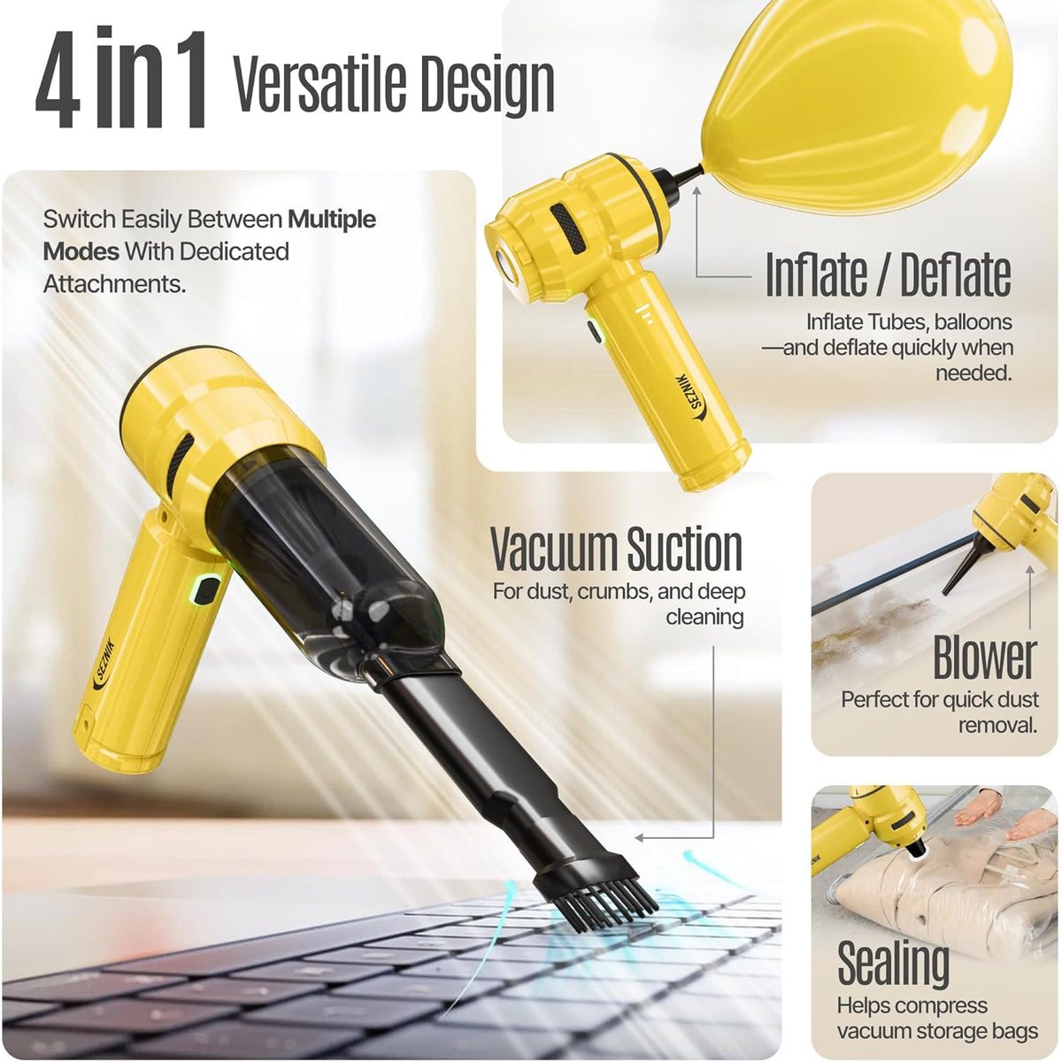 Rechargeable Vacuum Cleaner & Blower