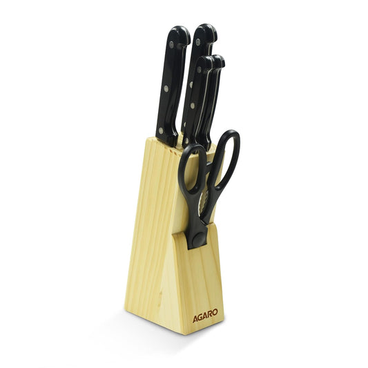 Kitchen Knife Set, Scissor with Wooden Case