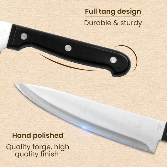 Kitchen Knife Set, Scissor with Wooden Case