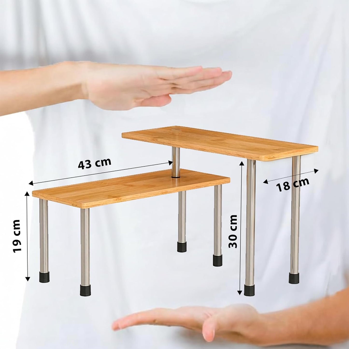 Wooden Rack for Kitchen Corner Storage