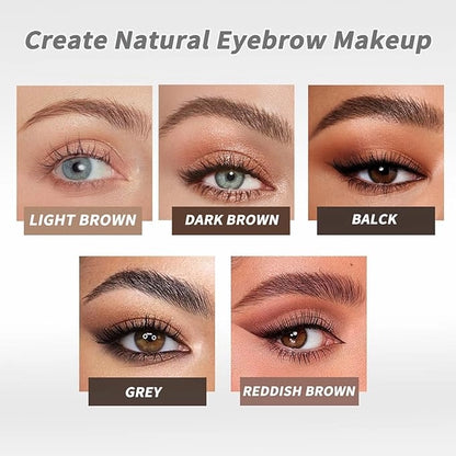 Waterproof Microblading Eyebrow Pencil with a Micro Fork Tip Applicator (Pack of 2)