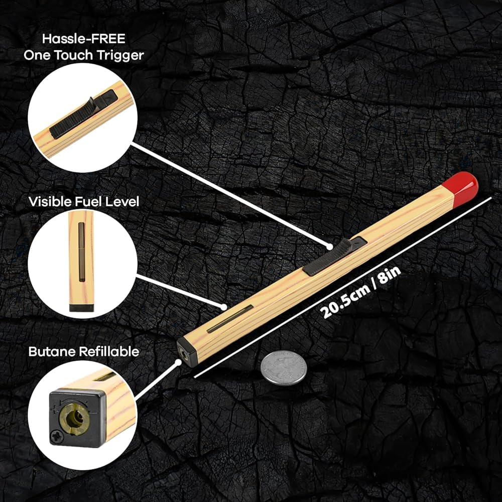 Match Stick Shaped Butane Lighter