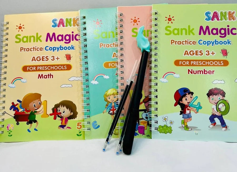 Magic Practice Copybook (4 Book + 10 Refill)